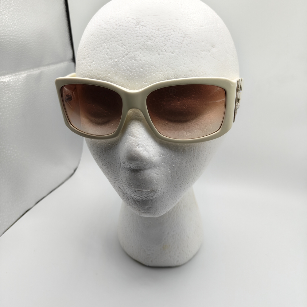 Christian Dior Rain 1 Ivory Frame & Brown Gradien Sunglasses with Gold Detailing - Picture 16 of 16